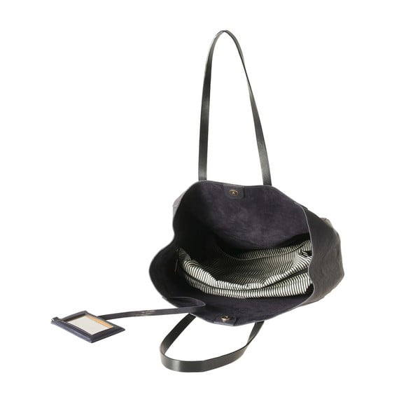 Kožená kabelka O My Bag Jazzy Less, polnočná modrá-image-2