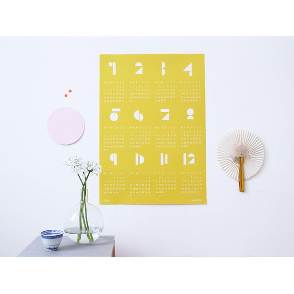 Nástenný kalendár SNUG.Toy 2016, žltý