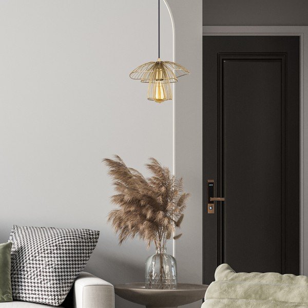 Závesné svietidlo v zlatej farbe Squid Lighting Root, výška 117 cm-image-2