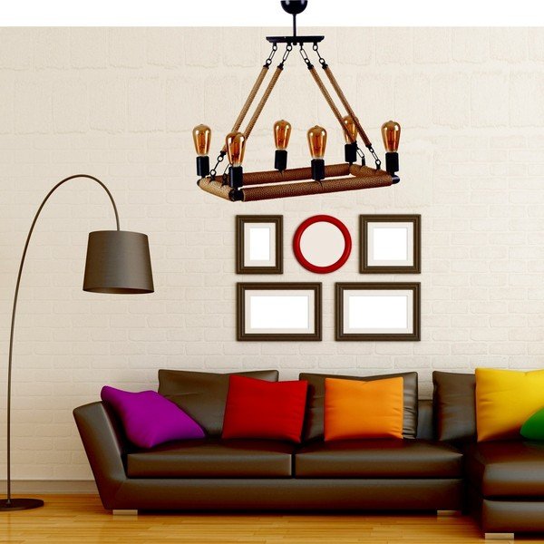 Stropné závesné svietidlo Kubra, 6 žiaroviek-image-2