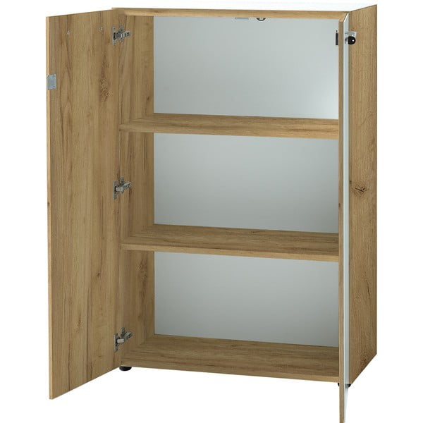 Biela prírodná skrinka v dekore duba 80x120 cm Monteria - Germania-image-4