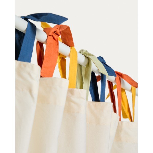 Krémový bavlnený detský záves 135x270 cm Zelda – Kave Home-image-2