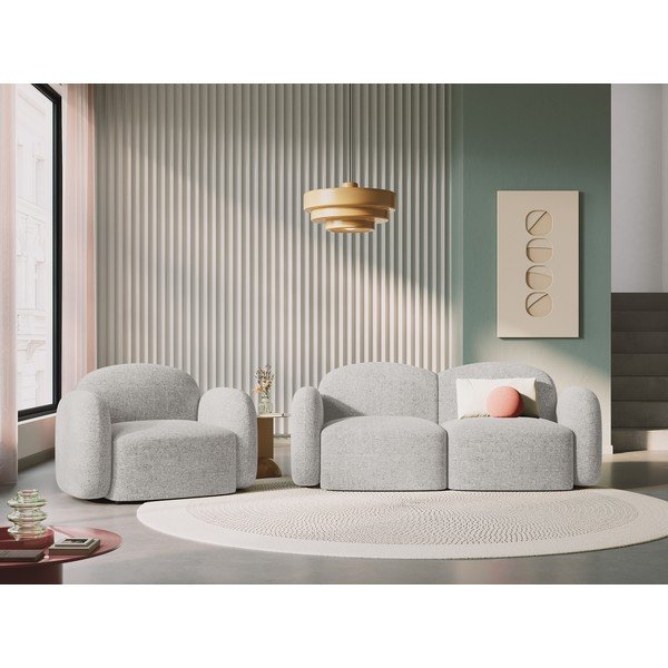 Svetlosivé kreslo Blair – Micadoni Home-image-1