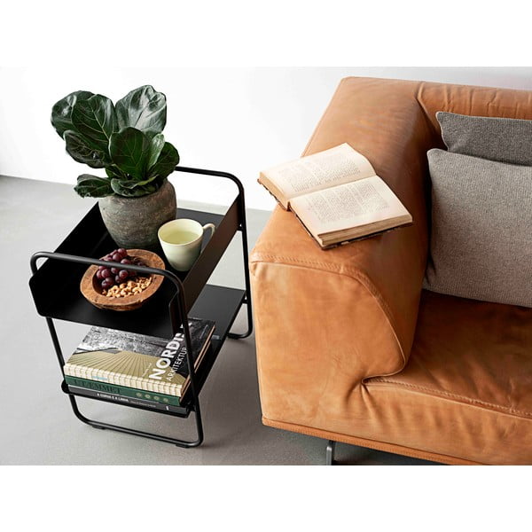 Čierny kovový konzolový stolík 36x48 cm A-Console - Zone-image-3