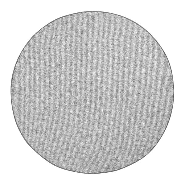 Okrúhly koberec BT Carpet Wolly v sivej farbe, ⌀ 133 cm