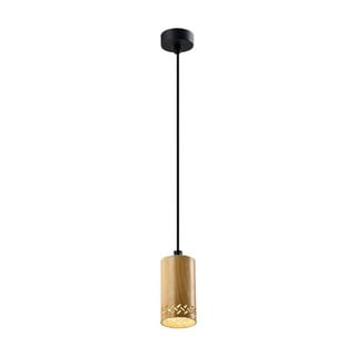 Závesné svietidlo s kovovým tienidlom v čierno-zlatej farbe ø 7 cm Tubo - Candellux Lighting
