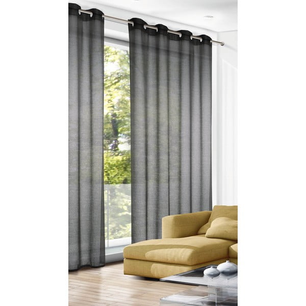 Antracitový záves 140x245 cm Struktura Uni – Sehlbach-image-1