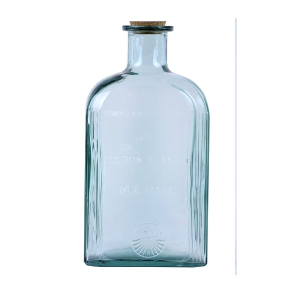 Modrá fľaša s korkovým uzáverom Ego Dekor, 4,6 l