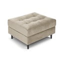 Béžová zamatová podnožka Milo Casa Santo