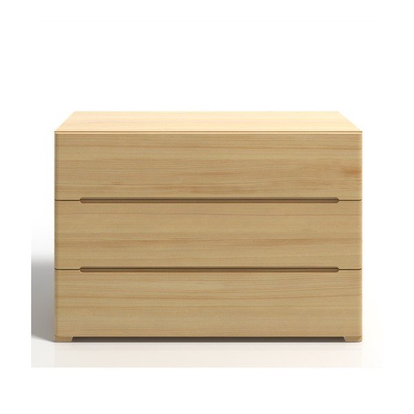 Komoda z borovicového dreva s 3 zásuvkami SKANDICA Sparta