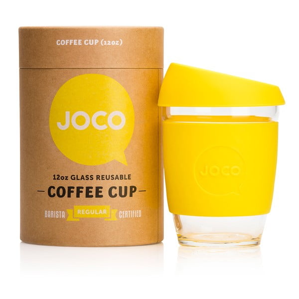 Eko hrnček na kávu Joco Cup 340 ml, žltý