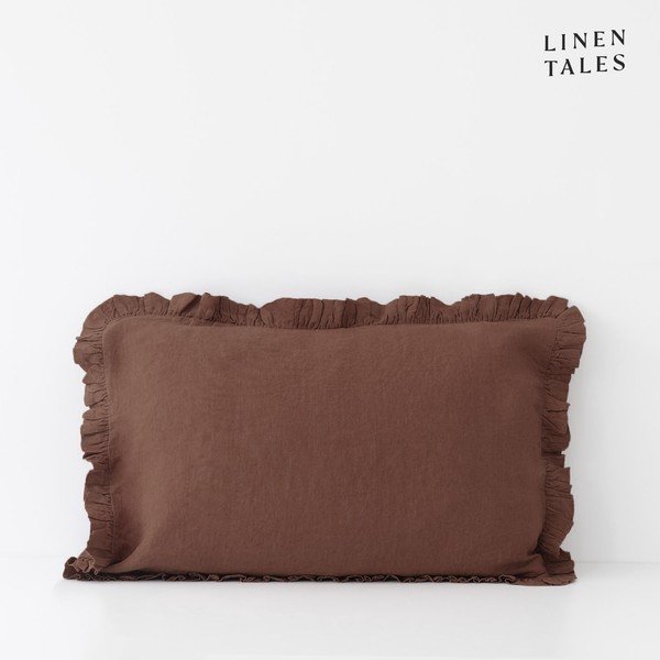 Ľanová obliečka na vankúš 50x60 cm Chocolate – Linen Tales