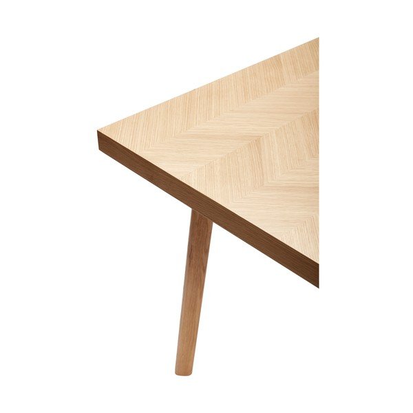 Jedálenský stôl v dekore duba 100x200 cm Herringbone – Hübsch-image-3