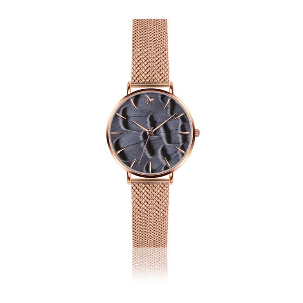 Dámske hodinky s béžovým remienkom z nehrdzavejúcej ocele Emily Westwood