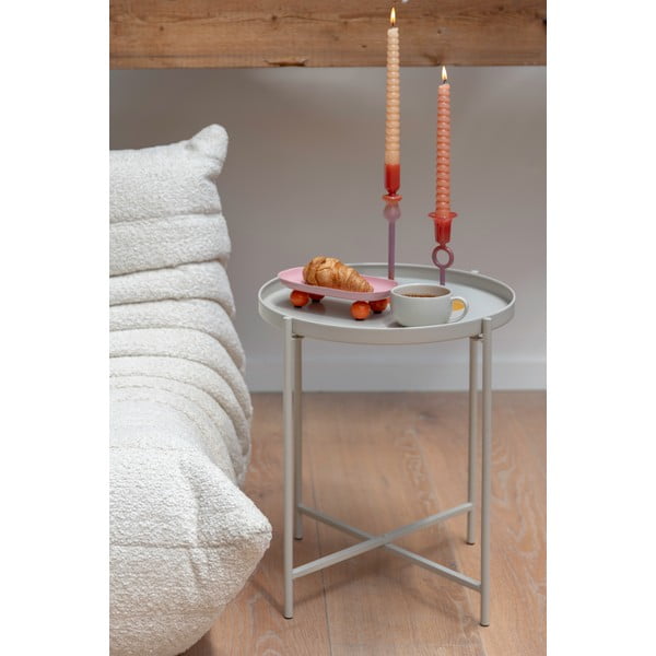 Kovový okrúhly odkladací stolík ø 40 cm Meseta  – Leitmotiv-image-1