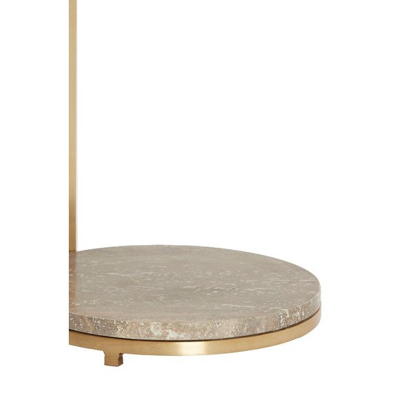 Okrúhly odkladací stolík s mramorovou doskou ø 26 cm Leda – Light & Living-image-2