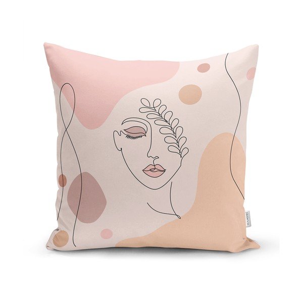 Súprava 4 dekoratívnych obliečok na vankúše Minimalist Cushion Covers Draw Art Women, 45 x 45 cm-image-2