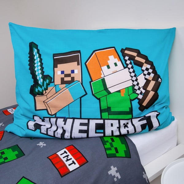 Bavlnená detská obliečka na jednolôžko 140x200 cm Minecraft "We got this"  – Jerry Fabrics-image-3