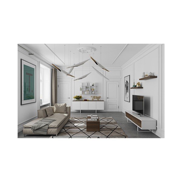 Komoda s detailmi v dekore orechového dreva TemaHome Edge-image-1