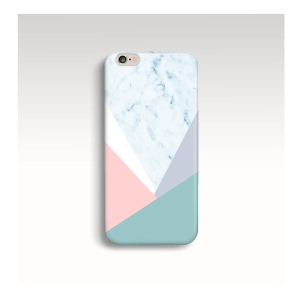 Obal na telefón Marble Pastel Triangle pre iPhone 6/6S