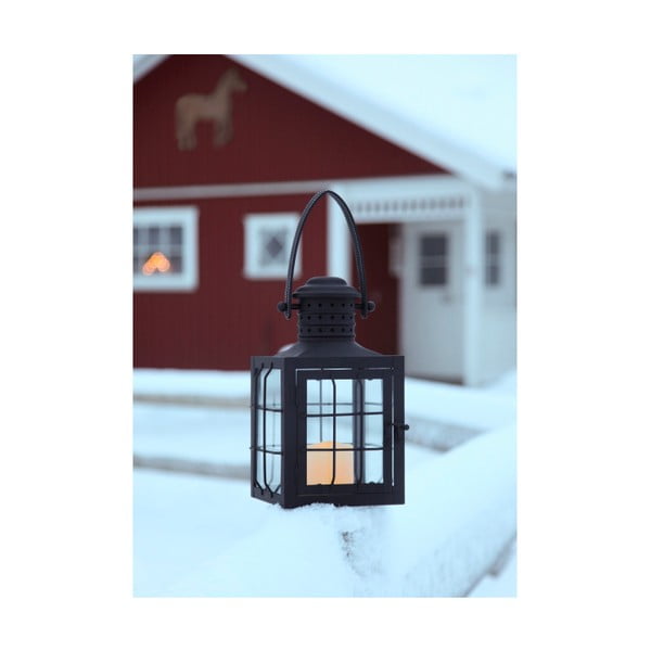 Čierny LED lampáš s uchom Best Season-image-2