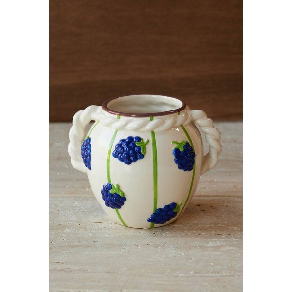 Biela váza (výška  13 cm) Berries – Ellos Home-image-1