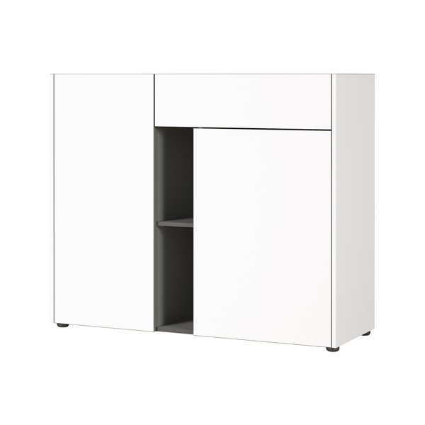 Biela komoda Germania Veluva, šírka 112 cm-image-1