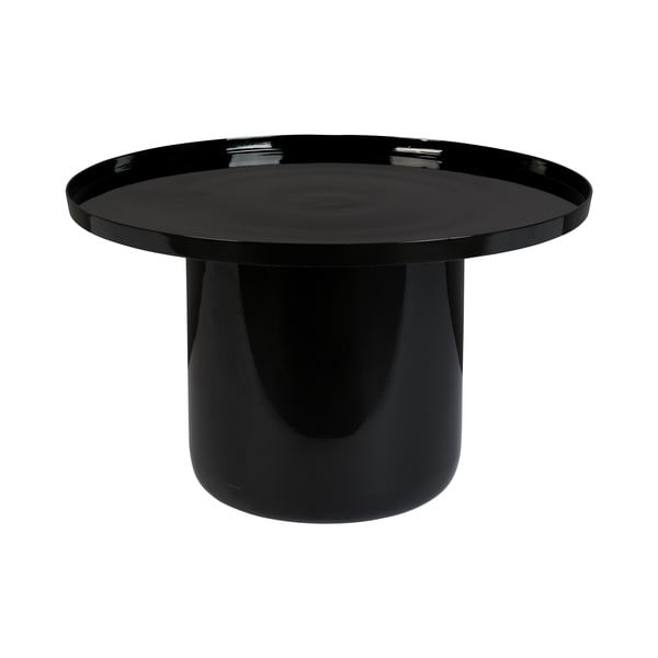 Čierny konferenčný stolík Zuiver Shiny Bomb, ø 67 cm