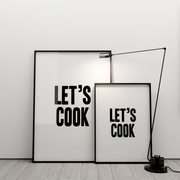 Plagát Let´s cook, 50x70 cm