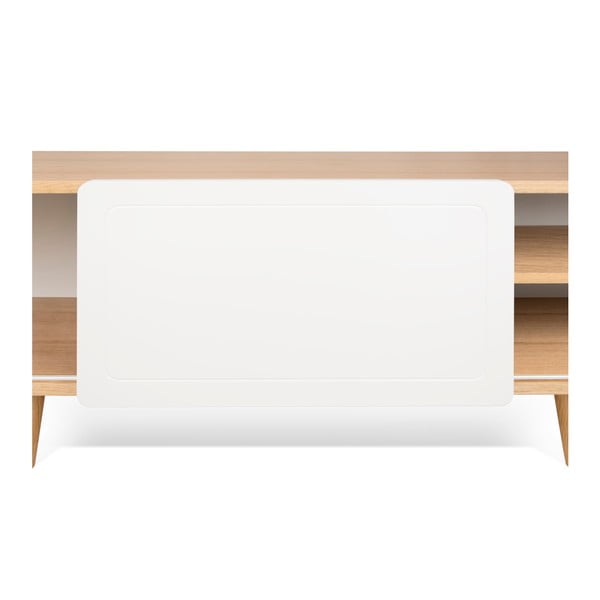TV stolík v dekore dubového dreva s bielymi detailmi TemaHome Nyla-image-3