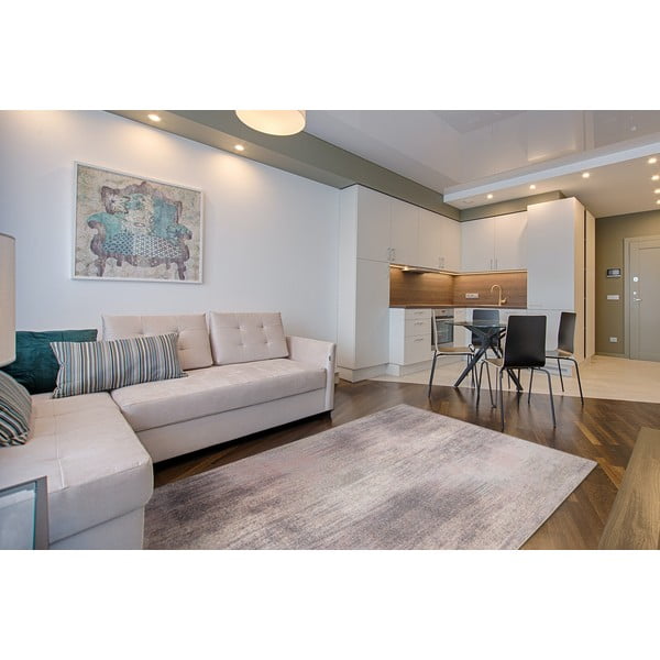 Ružovo-sivý vlnený koberec 200x300 cm Calvi rose – Agnella-image-1