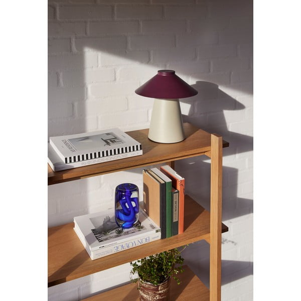 Fialovo-béžová kovová stolná lampa Chipper - Hübsch-image-2