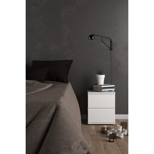 Biely nočný stolík Nova – Tvilum-image-1