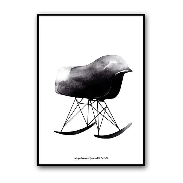 Autorský plagát Rocking Chair, 50x70 cm