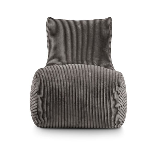 Tmavohnedý menčestrový sedací vak Lounge – SLOWDOWN-image-2