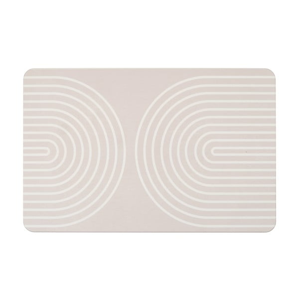 Béžová kúpeľňová predložka z kremeliny 39x60 cm Nazca – Wenko