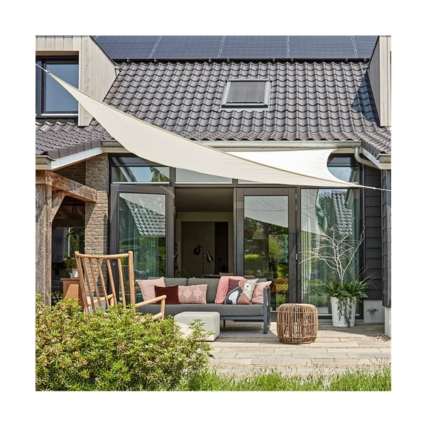 Béžová štvorcová tieniaca plachta Livin' Outdoor Como, 3,6 x 3,6 m-image-2