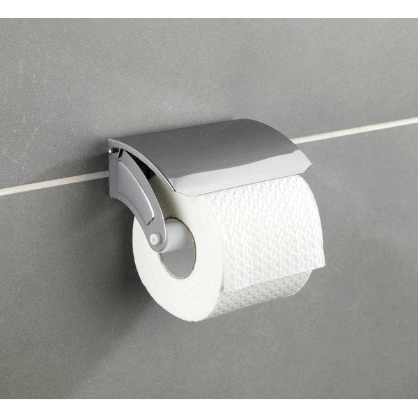 Nástenný držiak s krytom na toaletný papier Wenko Basic-image-1