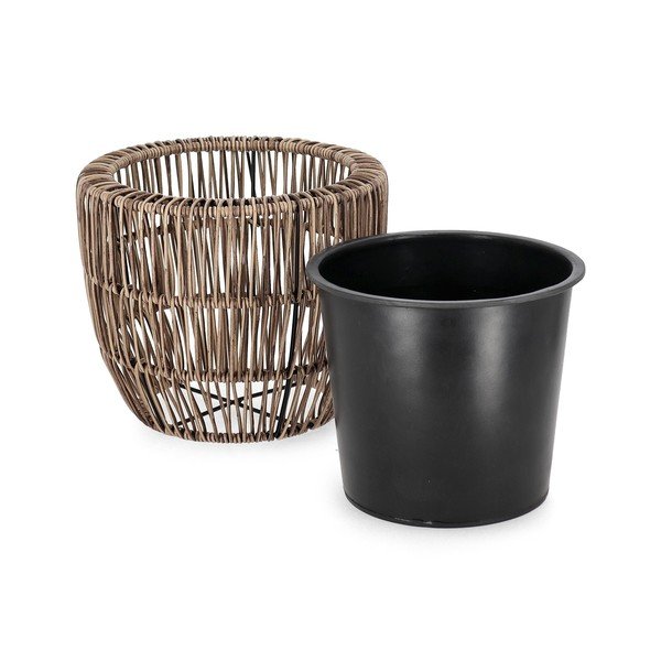 Plastové/z umelého ratanu kvetináče v súprave 3 ks ø 44 cm Ayun – Bizzotto-image-2