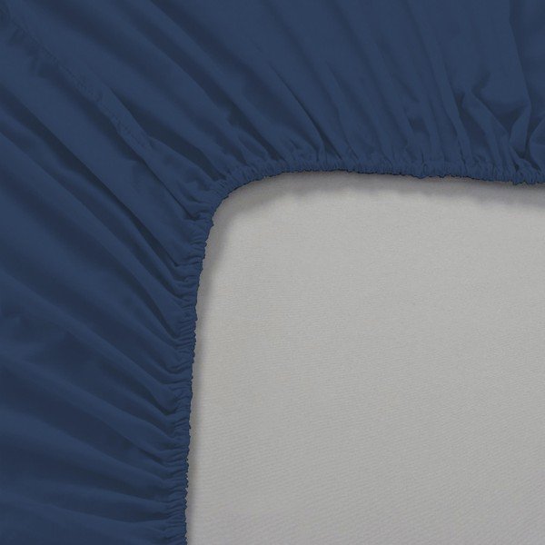 Tmavomodrá elastická plachta HF Living Basic, 160 x 200 cm-image-1