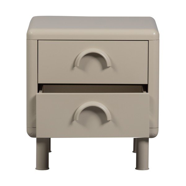 Béžový kovový nočný stolík Rune – WOOOD-image-3