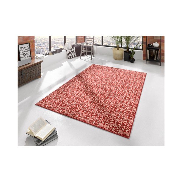 Červený koberec Hanse Home Gloria Pattern, 80 x 200 cm-image-1