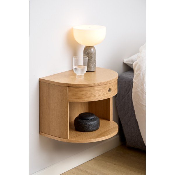 Nočný stolík v dekore duba v svetloprírodnej farbe Paron – Actona-image-1