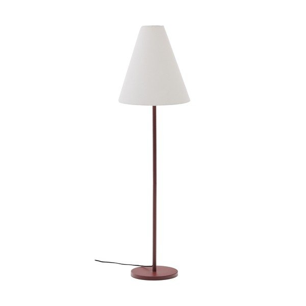 Stojacia lampa v terakotovej farbe s textilným tienidlom (výška 153 cm) Navat – Kave Home