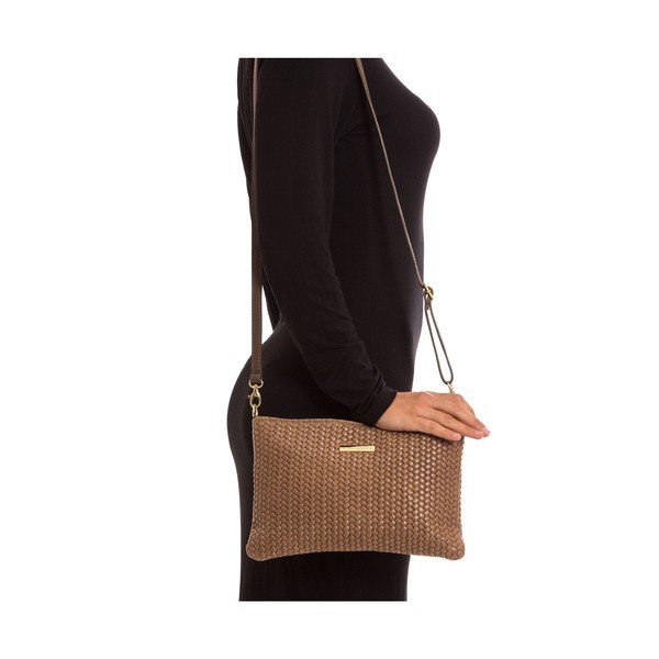 Sivo-hnedá kožená kabelka Isabella Rhea no. 8029-image-2