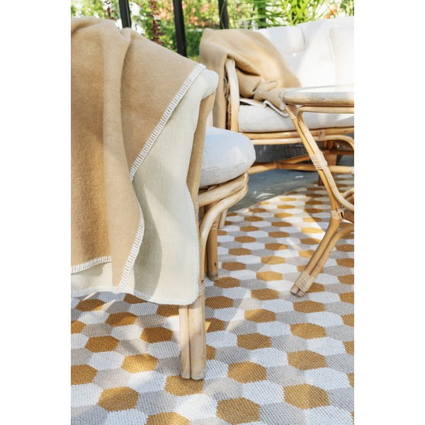 Okrovožltý vnútorný a vonkajší behúň 70x250 cm Dana Ochre – Pappelina-image-3