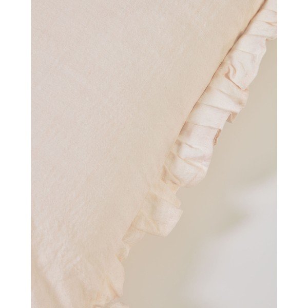 Obliečka na vankúš s prímesou ľanu 45x45 cm Nacha – Kave Home-image-1