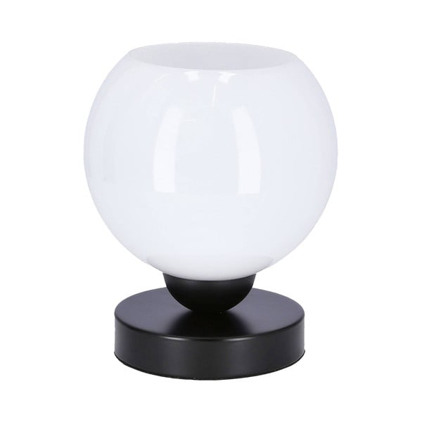 Biela stolová lampa so skleneným tienidlom (výška 19 cm) Caldera – Candellux Lighting