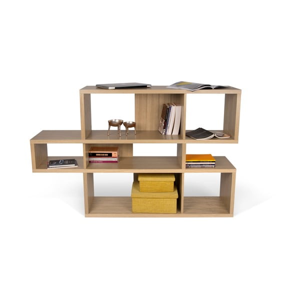 Hnedá knižnica TemaHome London, 34 × 100 cm-image-4