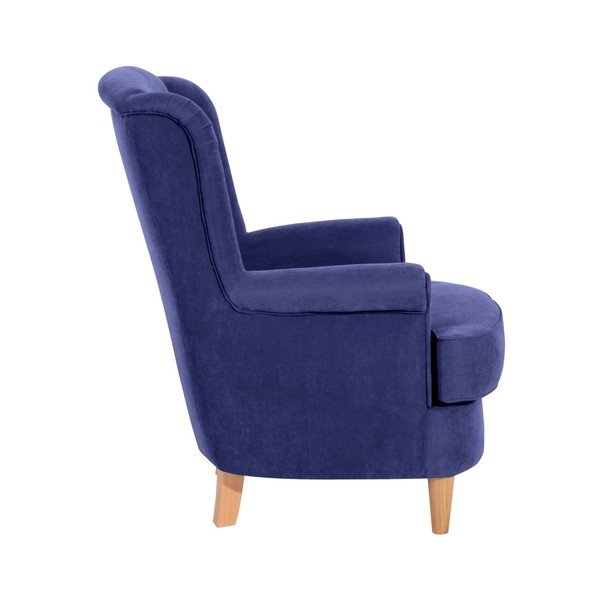 Modré kreslo Max Winzer Kendra Velor-image-1